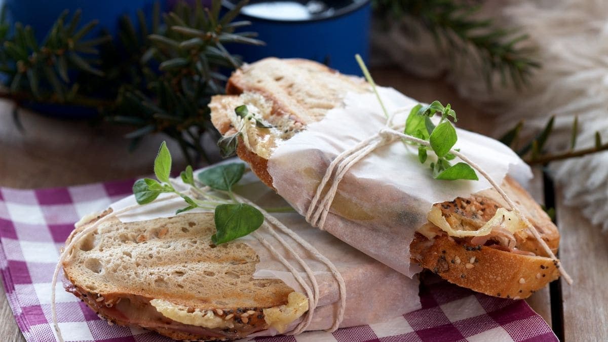 Sandwich med parmaskinke og Norvegia