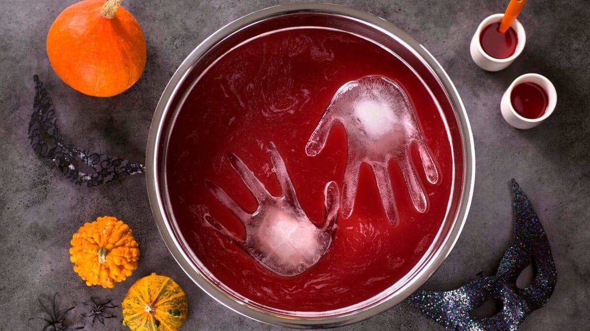 Rød Halloween-punsj