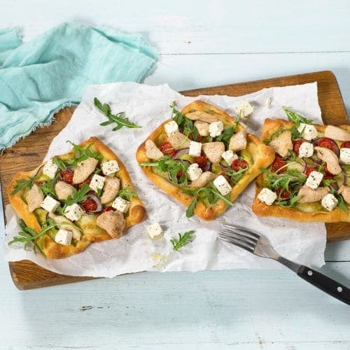 Terter med kylling og krempesto