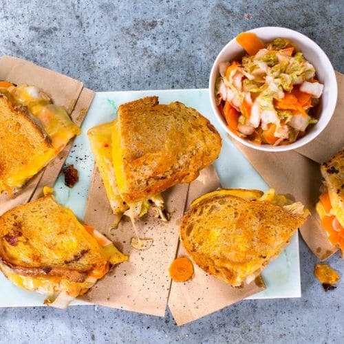Kimchi-grilled cheese sandwich
