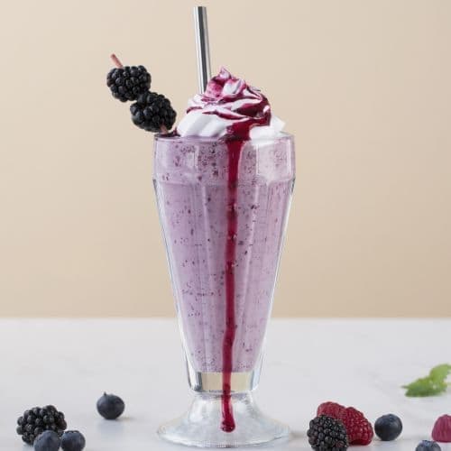 Skogsbærmilkshake