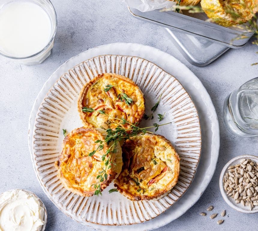 Minipaier med kremost