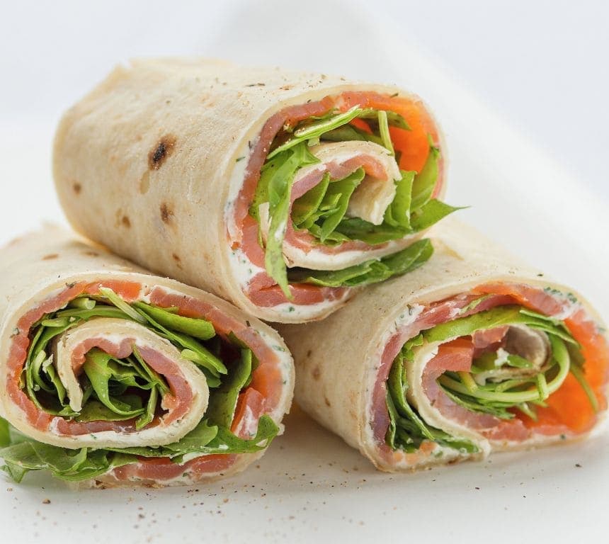 Lefse med røkelaks og Snøfrisk